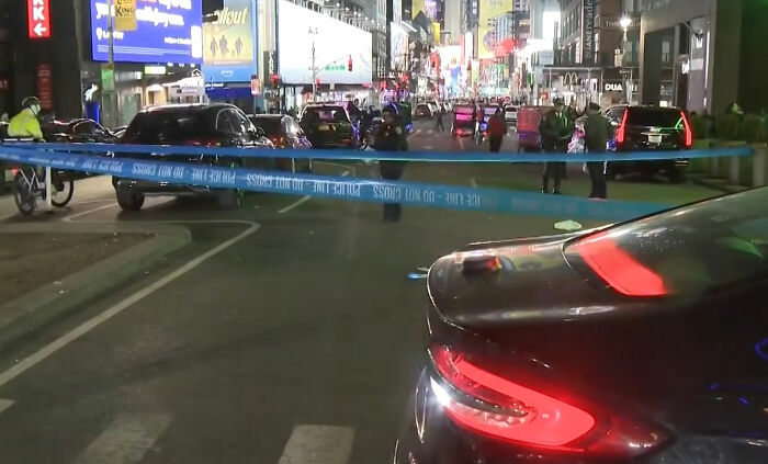 Police tape blocking a busy NYC street at night after Marvelous Mrs. Maisel actress lost her life while crossing the street. Police tape blocking a busy NYC street at night after Marvelous Mrs. Maisel actress lost her life while crossing the street.