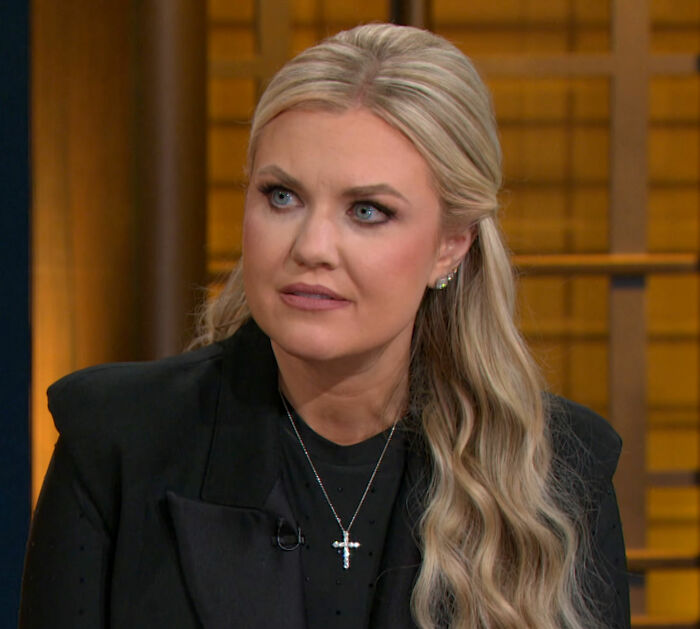 Erika Kirk speaking at an event, wearing a black jacket and cross necklace, highlighting a Freudian slip moment. Erika Kirk speaking at an event, wearing a black jacket and cross necklace, highlighting a Freudian slip moment.