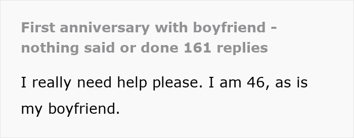 Text post about woman spoiling boyfriend on his birthday but getting the ick over petrol money as a gift.