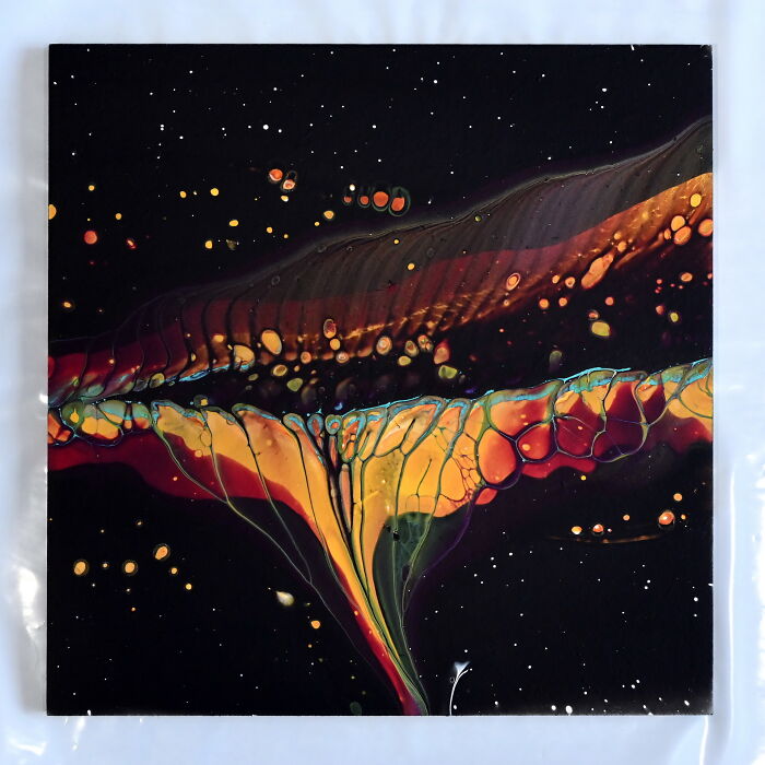 I Made A Chain Pull Acrylic Pouring Experiment That Surprised Me