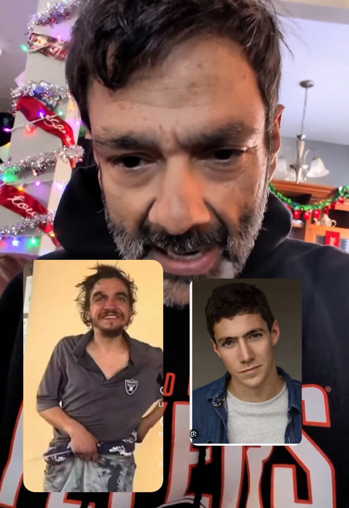 Man sharing heartfelt message about Tylor Chase’s hospitalization with photos of Tylor before and after incident. Man sharing heartfelt message about Tylor Chase’s hospitalization with photos of Tylor before and after incident.