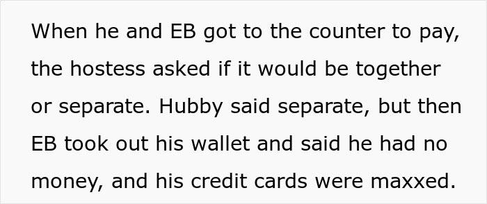 Brothers at a restaurant counter with one making his brother pay for dinner after wallet issues arise Brothers at a restaurant counter with one making his brother pay for dinner after wallet issues arise