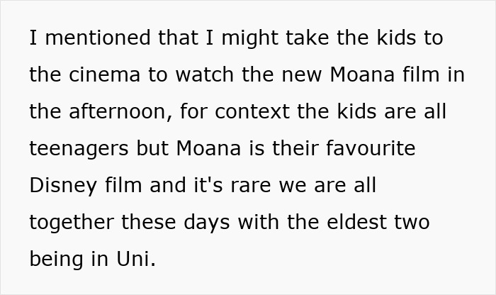 Alt text: Woman planning outing with husband while considering kids' favorite movie for family time. Alt text: Woman planning outing with husband while considering kids' favorite movie for family time.