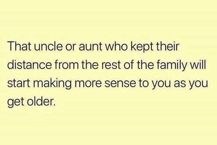 Funny post about family distance and sarcasm, showing a humorous take on collective brain cell shared by humanity.