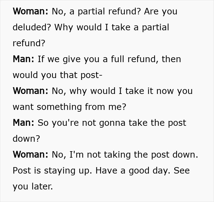 Woman disputes partial refund over shattered Christmas gift, refuses to take down post blaming delivery driver footage. Woman disputes partial refund over shattered Christmas gift, refuses to take down post blaming delivery driver footage.