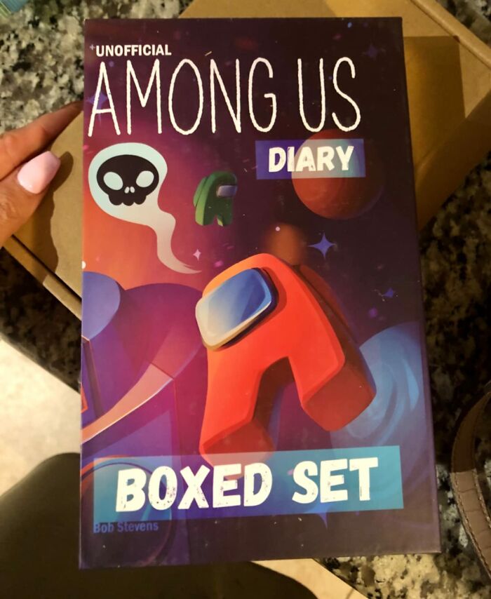  All The Paranoia, Suspicion, And Wild Accusations Of Their Favorite Game Are Now Available In A Much Quieter, Parent-Approved Format With The Among Us Inspired Story Book Boxed Set 