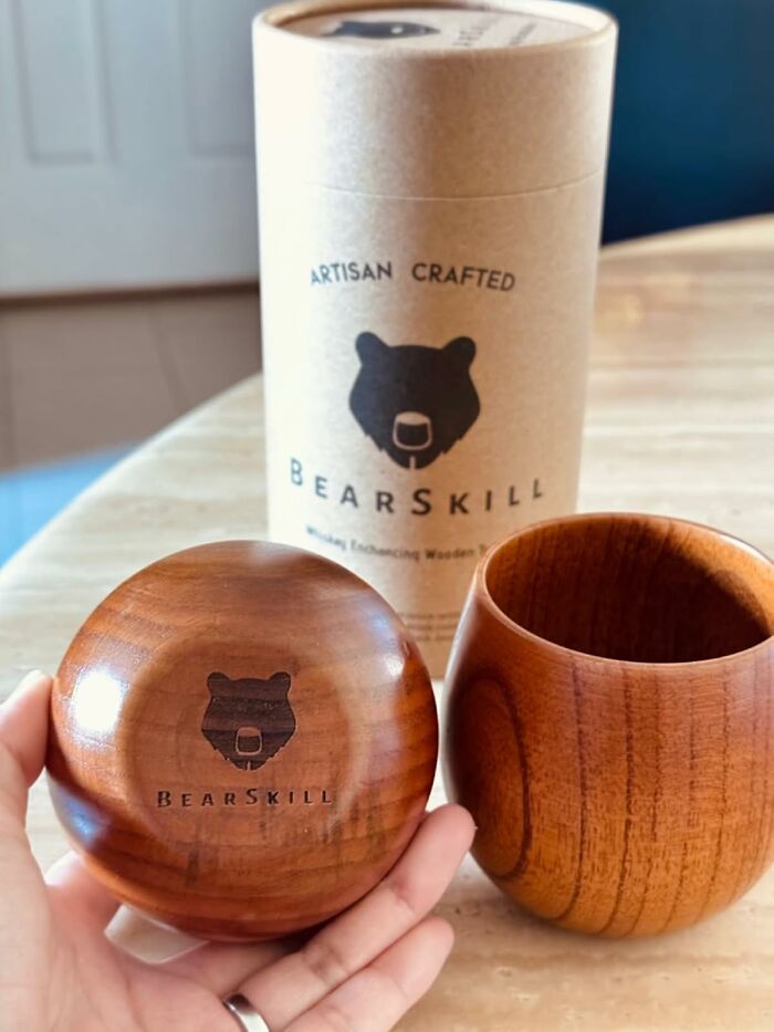  Feeling Like A Sophisticated Lumberjack Is The Inevitable Side Effect Of Sipping From The Handcrafted Wooden Whiskey Tumblers Even If They Have Never Actually Held An Axe In Their Life