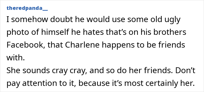 Screenshot of a Reddit comment discussing doubts about proof of cheating and mentioning crazy ex-girlfriends behavior. Screenshot of a Reddit comment discussing doubts about proof of cheating and mentioning crazy ex-girlfriends behavior.