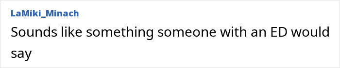 Screenshot of a social media comment discussing body-shaming related to Ariana Grande’s past claim and public reaction.