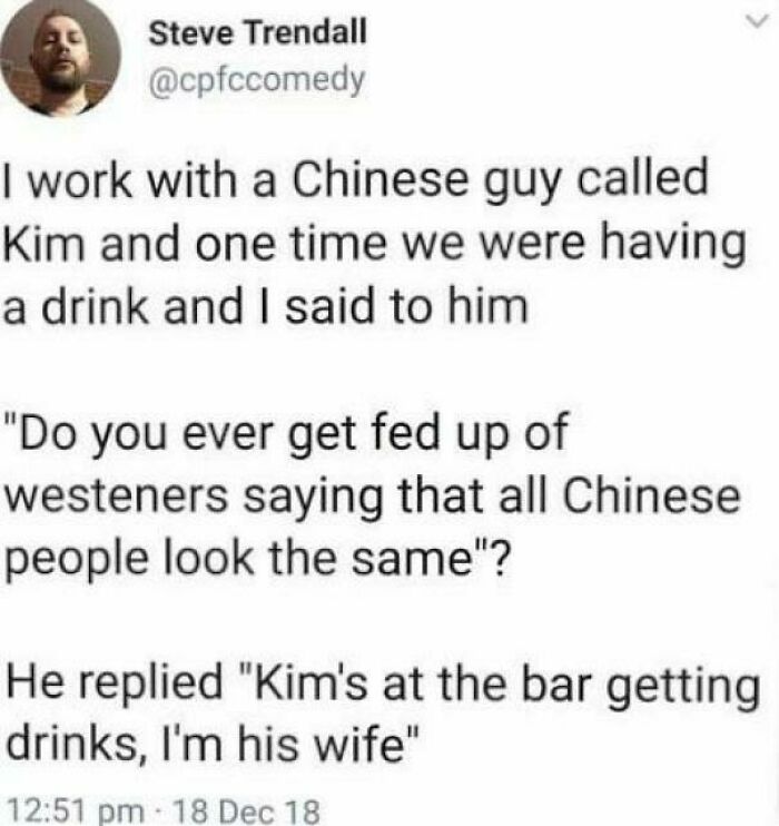 Funny social media post about mistaken identity and humor that will make you say wait what and laugh out loud.