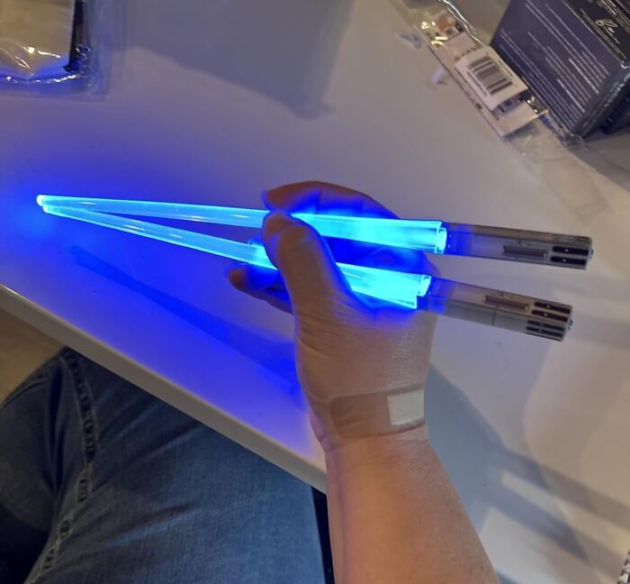 A Pair Of Lightsaber Chopsticks Will Turn Every Bite Of Sushi Into A Tiny, Epic, And Slightly Nerdy Battle Between The Forces Of Good And Evil