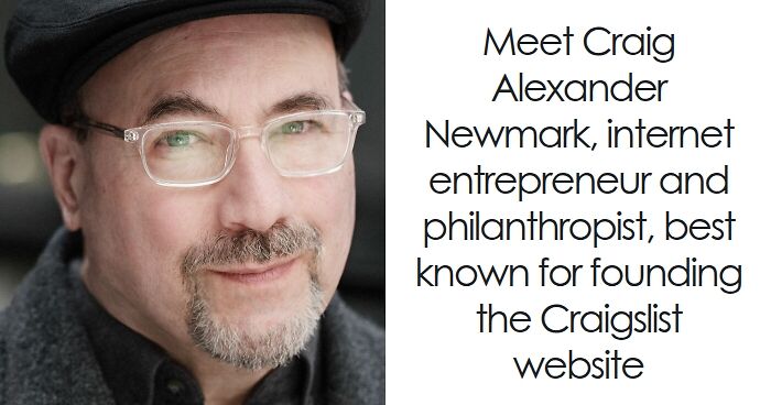 Portrait of Craig Newmark, internet entrepreneur and philanthropist, recognized for founding the Craigslist website.