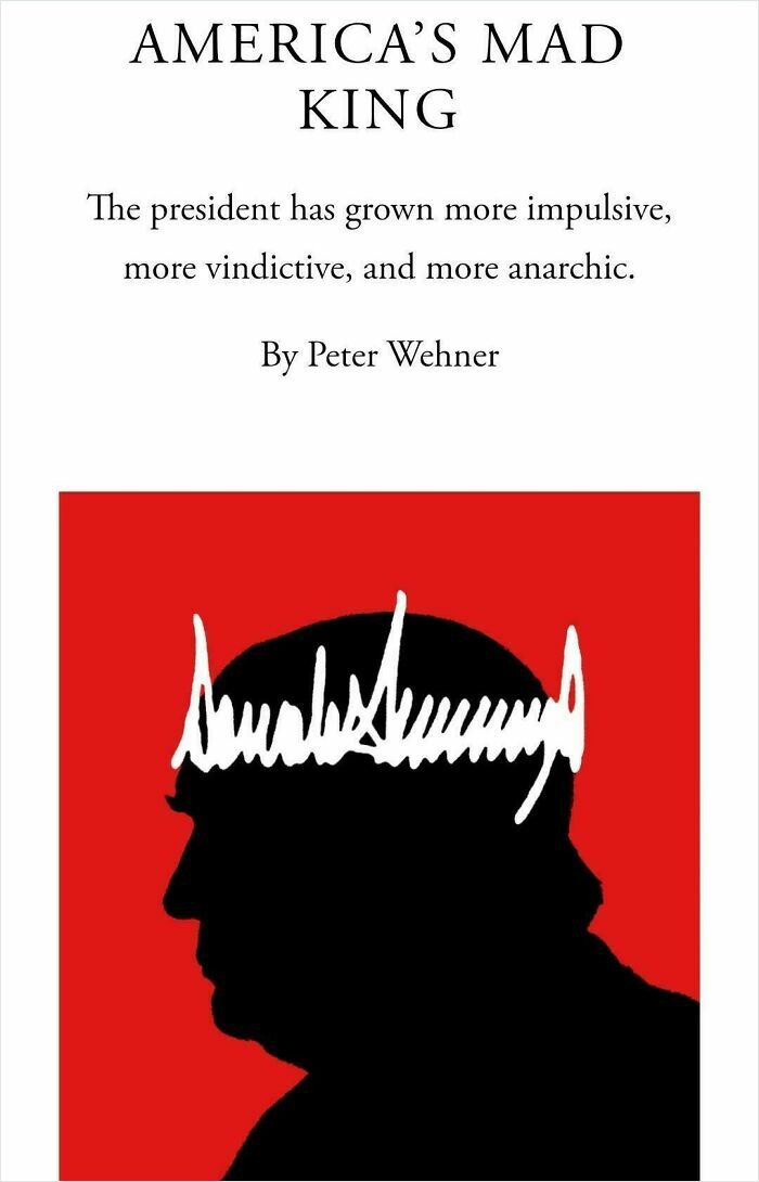 Silhouette portrait with creative design illustrating impulsive and anarchic themes in modern political commentary.