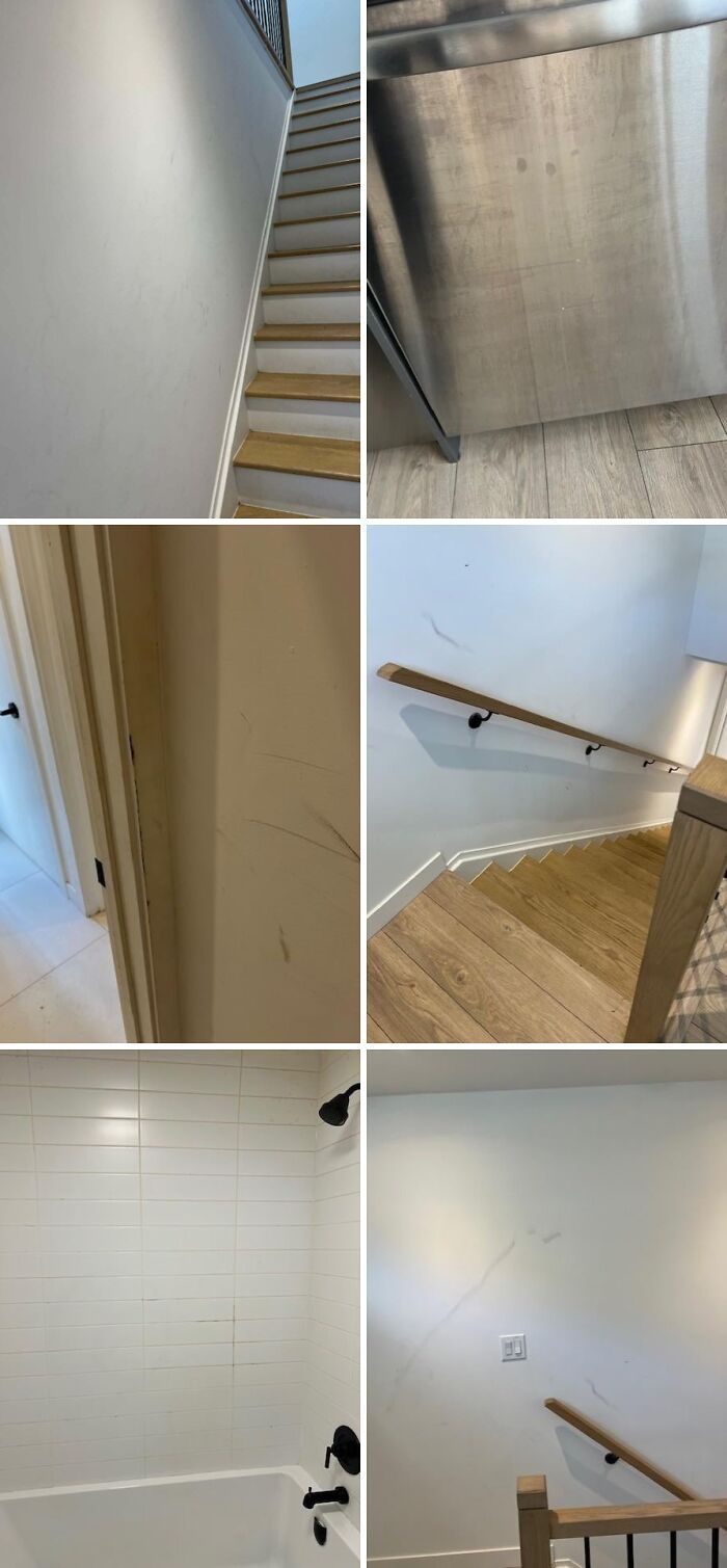 Multiple rental property images showing damage and poor maintenance revealing landlord corner-cutting rental nightmares.