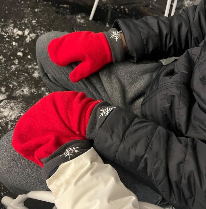 A Pair Of Mittens For Hand Holding Will Allow You To Experience The Tender, Slightly Awkward Intimacy Of A First Date, Even When It's So Cold Outside You Can't Feel Your Own Face