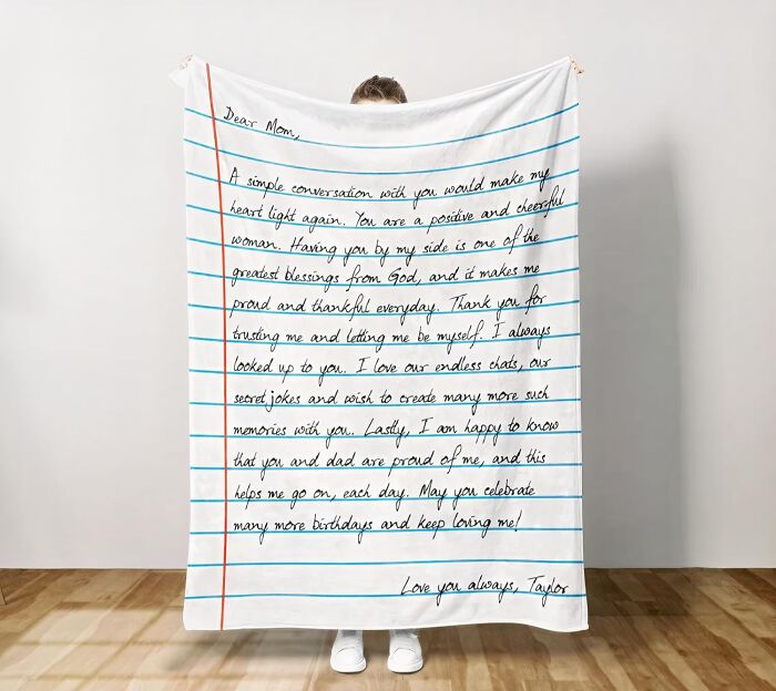A Personalized Letter Blanket Is A Cozy Way To Remind Your Partner Of All The Reasons You Love Them, Even When They're On Your Last Nerve