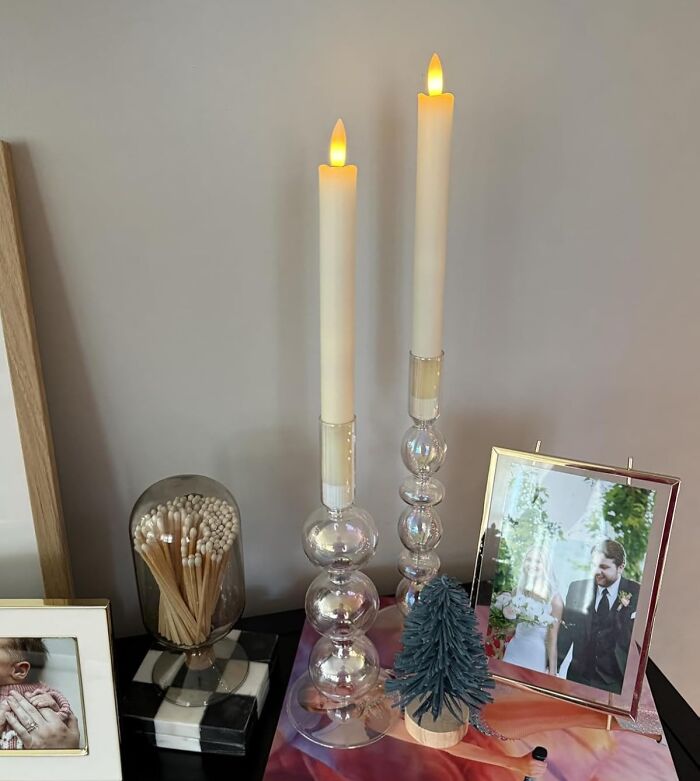  Flickering Flameless Candles Bring Ambiance Without The Fire Hazard, A Win-Win