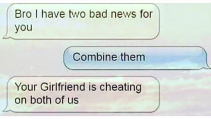 Text message exchange showing confusing and surprising texts that made people pause and reread messages.