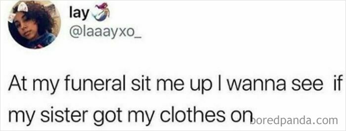 A humorous sibling meme about checking if a sister borrowed clothes, illustrating sibling relationships and dynamics.