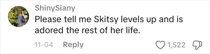 Comment on social media expressing hope that Skitsy levels up and is adored for life, related to worst Victorian boyfriend topic. Comment on social media expressing hope that Skitsy levels up and is adored for life, related to worst Victorian boyfriend topic.