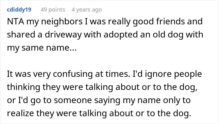 Screenshot of an online discussion about a sister demanding family rehomes or renames 11-year-old cat sharing a name with her son. Screenshot of an online discussion about a sister demanding family rehomes or renames 11-year-old cat sharing a name with her son.