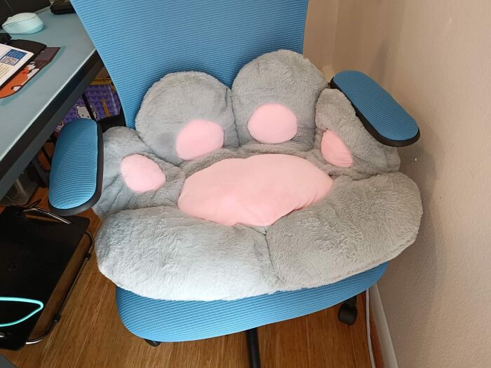 Sitting On Giant Toe Beans With The Plush Cat Paw Chair Cushion Is The Closest You Will Get To Being A Pampered House Cat Without Actually Quitting Your Job To Nap In A Sunbeam