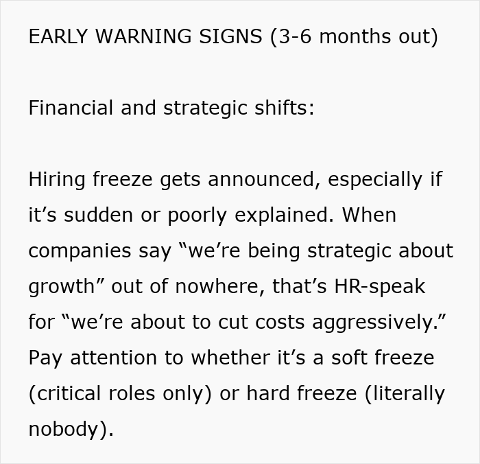 Early warning signs of job insecurity include sudden hiring freeze and financial shifts signaling red flags for job safety. Early warning signs of job insecurity include sudden hiring freeze and financial shifts signaling red flags for job safety.