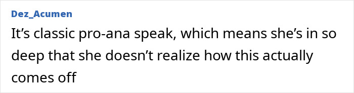 Comment criticizing Ariana Grande’s past claim linked to body-shaming controversy and public outrage online.