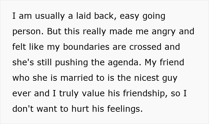 Host tells friend’s wife she can’t invite random people to her house, cancels Christmas plans after she does. Host tells friend’s wife she can’t invite random people to her house, cancels Christmas plans after she does.