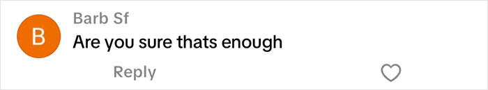 Comment saying Are you sure thats enough in response to a Christmas gift haul for daughter backlash on a social media post.