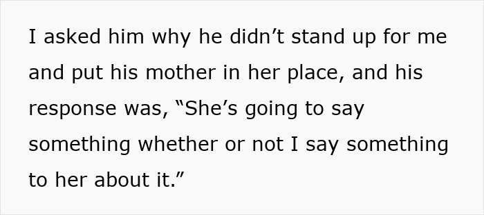 Text excerpt showing a conversation about standing up to an entitled mother regarding expenses split between son and girlfriend. Text excerpt showing a conversation about standing up to an entitled mother regarding expenses split between son and girlfriend.