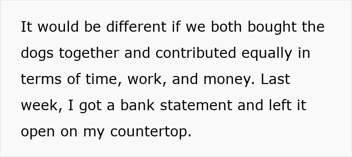 Entitled mother argues over expenses split between her son and his girlfriend regarding shared dog costs. Entitled mother argues over expenses split between her son and his girlfriend regarding shared dog costs.