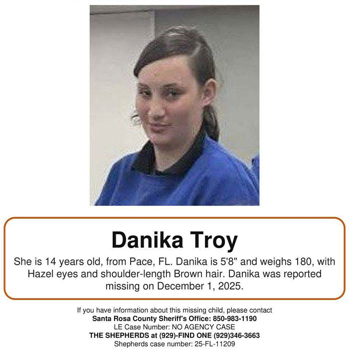 Photo of 14-year-old girl reported missing, related to two teens charged with homicide after brutal attack case.