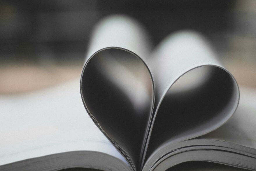 Pages of a book folded into a heart shape, symbolizing love and good morning messages to my love ideas. Pages of a book folded into a heart shape, symbolizing love and good morning messages to my love ideas.