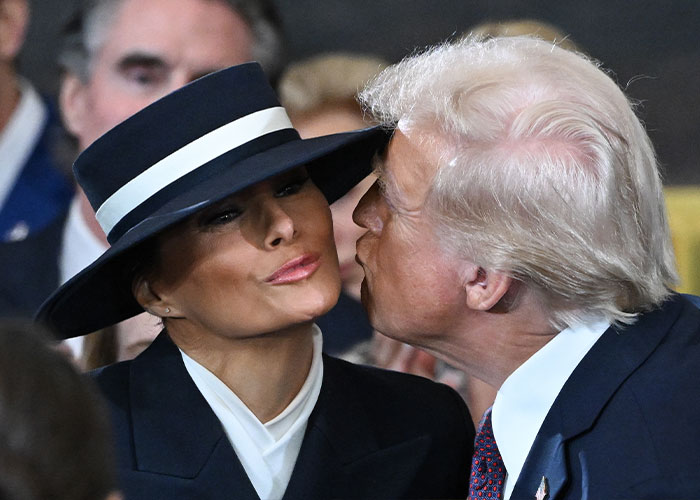 Melania Trump and Donald Trump sharing a moment at a public event as viewers discuss Melania Trump's new documentary. Melania Trump and Donald Trump sharing a moment at a public event as viewers discuss Melania Trump's new documentary.