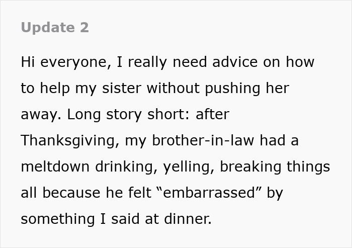 Woman frustrated with brother-in-law tearing down her brother, finally claps back during tense Thanksgiving dinner conversation