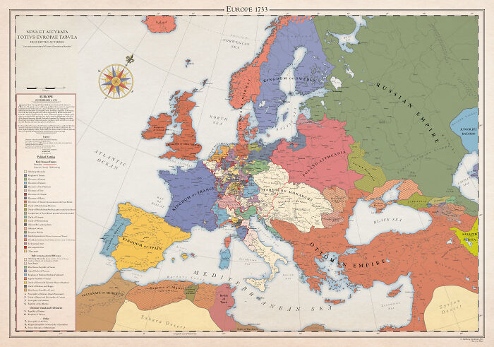 A Series Of Maps Depicts The History Of Europe Over Hundreds Of Years