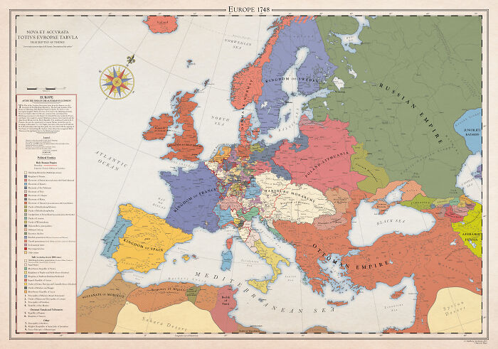 A Series Of Maps Depicts The History Of Europe Over Hundreds Of Years