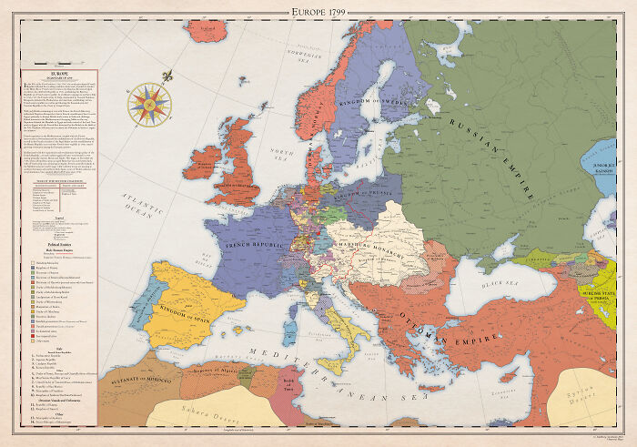 A Series Of Maps Depicts The History Of Europe Over Hundreds Of Years