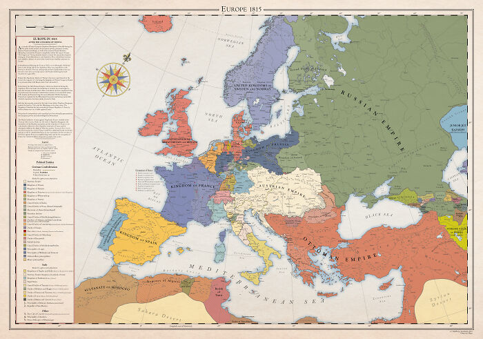 A Series Of Maps Depicts The History Of Europe Over Hundreds Of Years