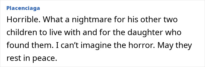 Comment text about Rob Reiner’s son arrested, discussing the nightmare for siblings and rest in peace wishes. Comment text about Rob Reiner’s son arrested, discussing the nightmare for siblings and rest in peace wishes.