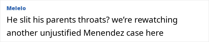 Comment discussing Rob Reiner’s son allegedly slaying parents, comparing it to an unjustified Menendez case. Comment discussing Rob Reiner’s son allegedly slaying parents, comparing it to an unjustified Menendez case.