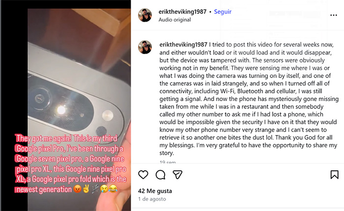 Google Pixel Pro phone with tampered camera and connectivity issues causing user distress and security concerns. Google Pixel Pro phone with tampered camera and connectivity issues causing user distress and security concerns.