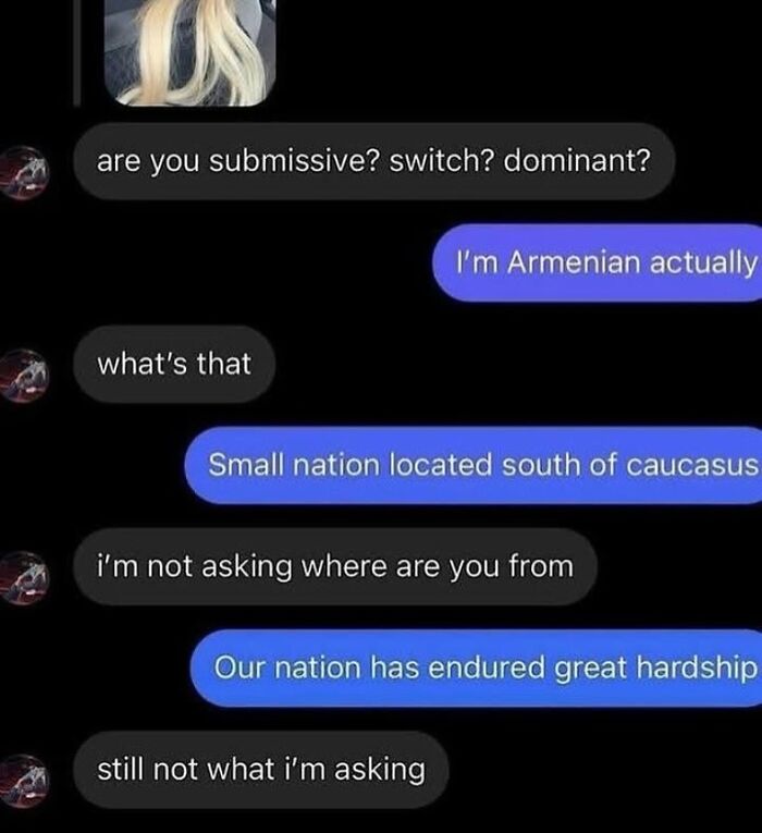 Chat conversation with humorous confusion, featuring funny unhinged memes from Grapejuiceboys.