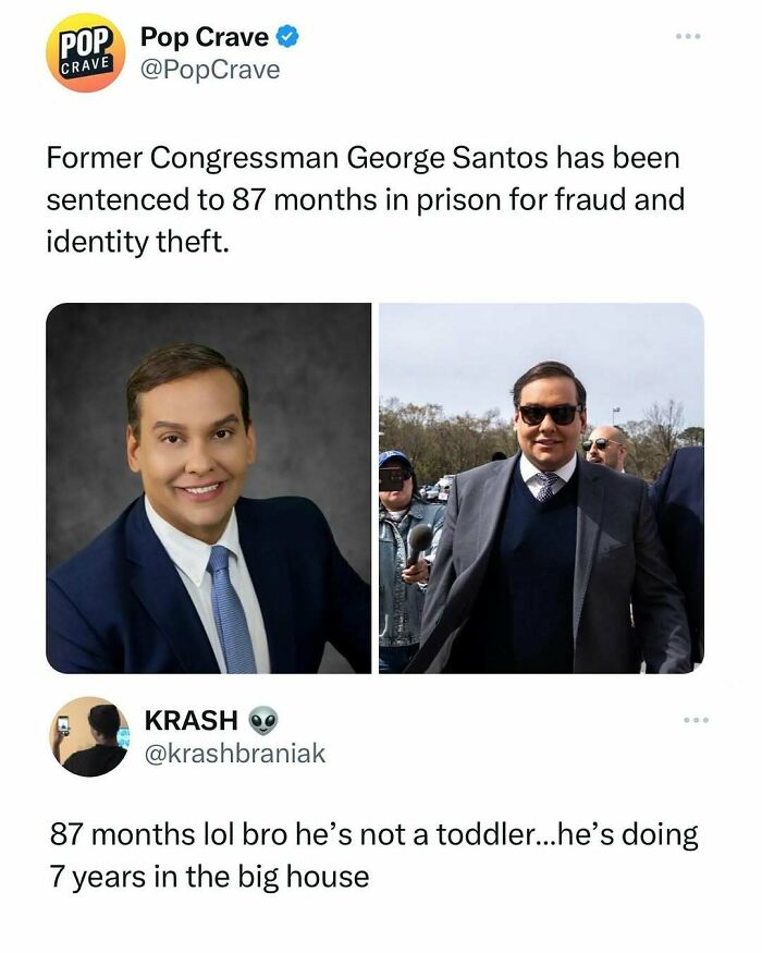 Meme about former congressman sentenced to prison, adding humor to spice up life with random memes.