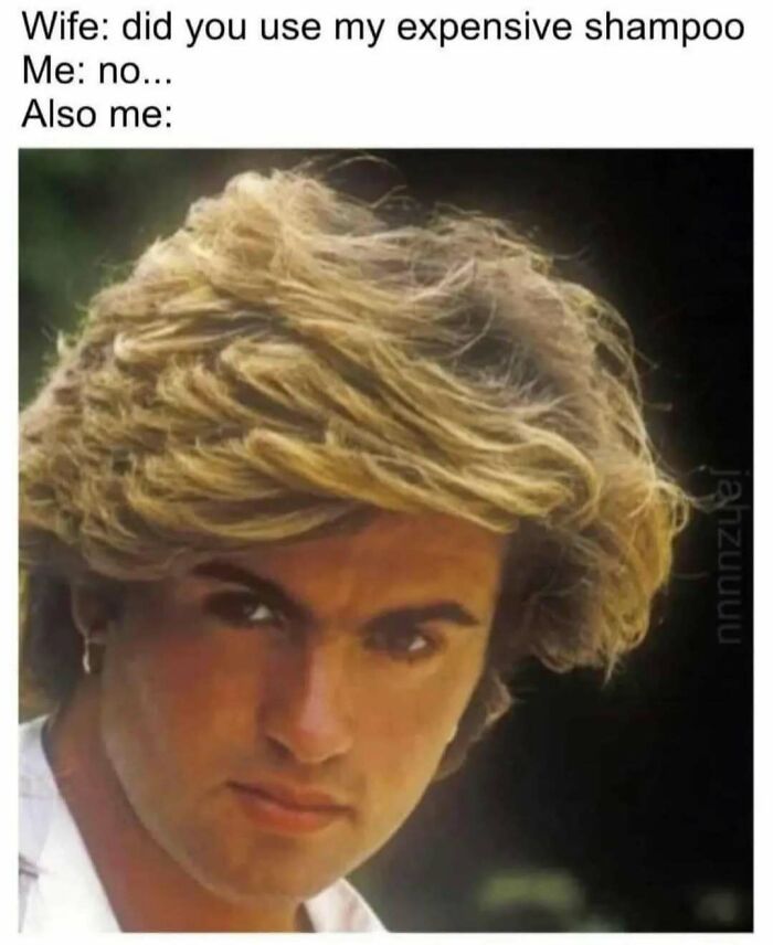 Meme showing a man with messy hair humorously illustrating memes to help handle reality with humor.