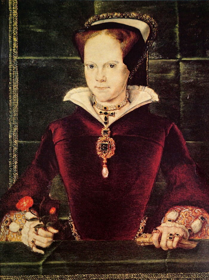 Portrait of a historic woman in royal attire, illustrating a chilling urban legend that may be chillingly real.