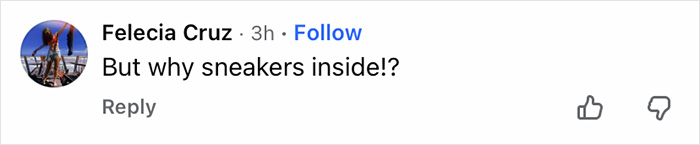 Comment on social media by Felecia Cruz questioning the choice of wearing sneakers inside during a holiday video, noticed by Jennifer Lopez fans. Comment on social media by Felecia Cruz questioning the choice of wearing sneakers inside during a holiday video, noticed by Jennifer Lopez fans.