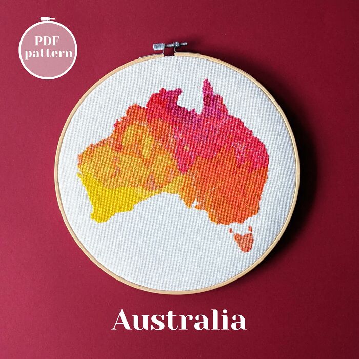 I Create Cross Stitch Patterns Of Maps, And Here Are My Most Popular Designs (22 Pics) I Create Cross Stitch Patterns Of Maps, And Here Are My Most Popular Designs (22 Pics)
