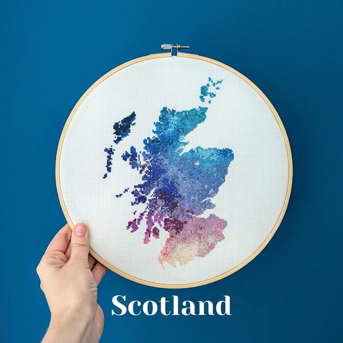 I Create Cross Stitch Patterns Of Maps, And Here Are My Most Popular Designs (22 Pics) I Create Cross Stitch Patterns Of Maps, And Here Are My Most Popular Designs (22 Pics)